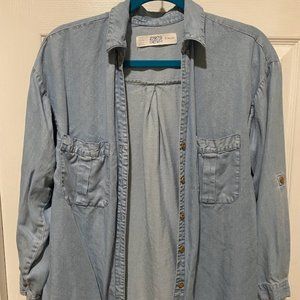 Zara Denim Long-sleeved Shirt